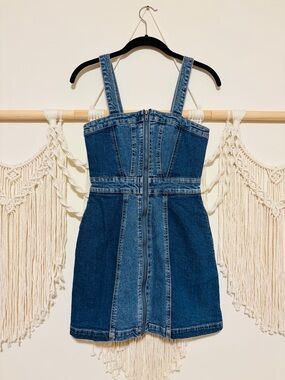 |Wild Fable| Women’s Two-Tone Denim Pinafore Dress